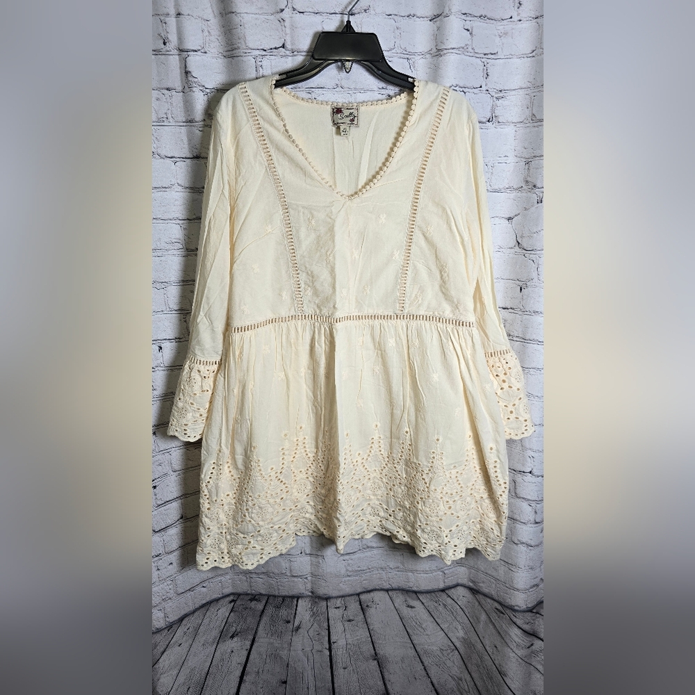 Scully Cream Lace‎ Trim Women's Dress Size XL